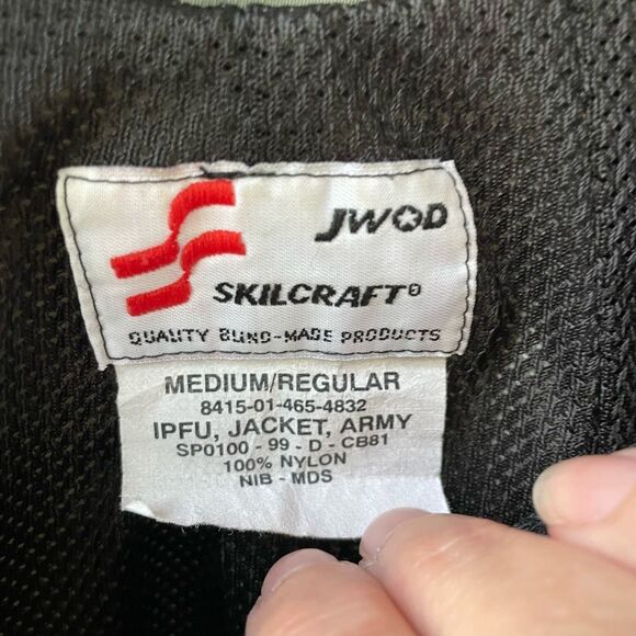 JWOD Skilcraft ARMY Reflective PT Jacket Gray Sage Green M - Picture 10 of 10